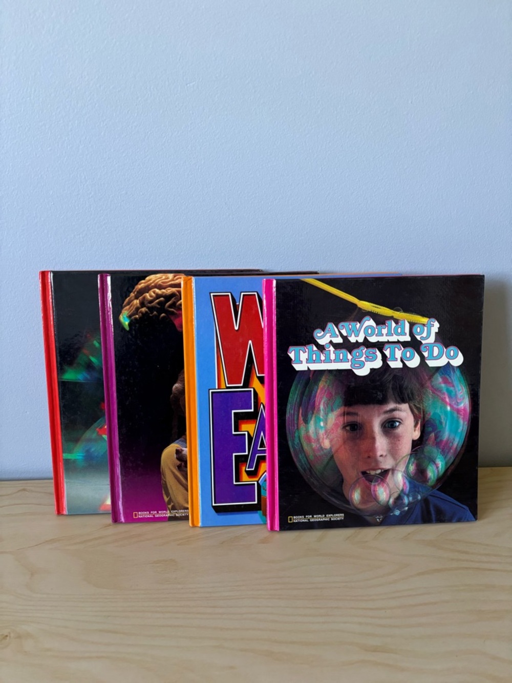 National Geographic — Books for World Explorers 1985 - Set of 4 📚